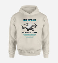 Thumbnail for DJI Spark design on khaki hoodie single side