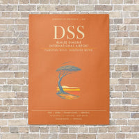 Thumbnail for Blaise Diagne International Airport DSS - Canvas Framed - Orange