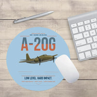 Thumbnail for A-20G Havoc design on light blue round mouse pad