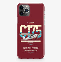 Thumbnail for Cessna 175 Skylark design on dark red magsafe iphone case, for iPhone Pro Max