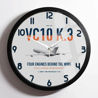 Thumbnail for Vickers VC10 K.3 design on light gray framed wall clock