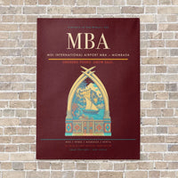 Thumbnail for Moi International Airport MBA — Mombasa vertical canvas print - no frame - dark red background