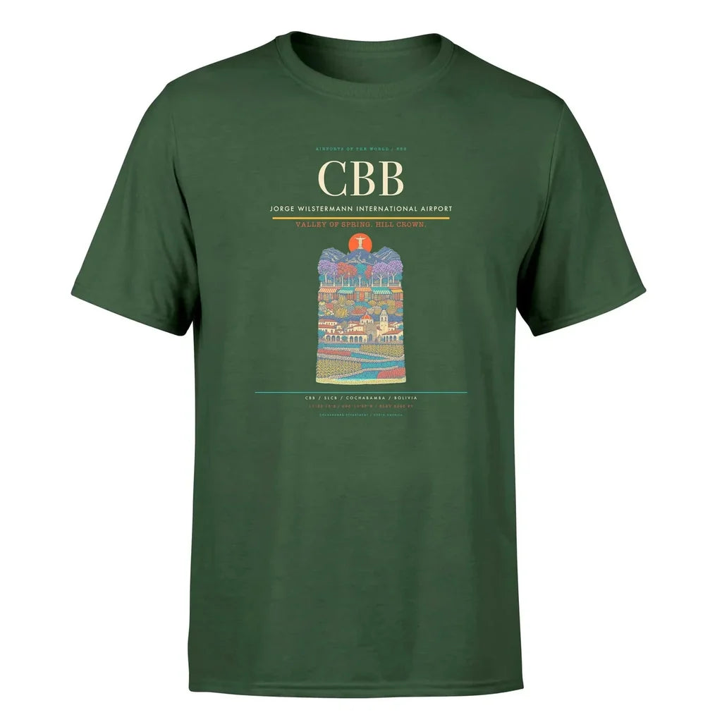Cochabamba Airport (CBB) Premium T-Shirt Dark Green