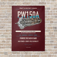 Thumbnail for PW150A vertical canvas print - no frame - dark red background