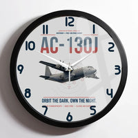 Thumbnail for AC-130J Ghostrider design on light gray framed wall clock