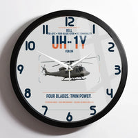 Thumbnail for Bell UH-1Y Venom design on light gray framed wall clock