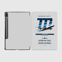 Thumbnail for Boeing 777-200LR design on light gray samsung tablet tablet case