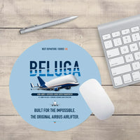Thumbnail for Airbus A300-600ST BelugaST design on light blue round mouse pad