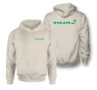 Thumbnail for EVA Air Airlines logo on khaki double side hoodie