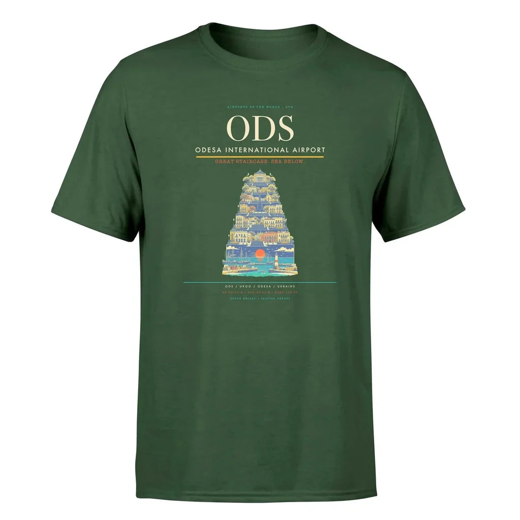 Odesa Airport (ODS) Premium T-Shirt Dark Green