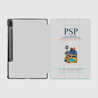 Thumbnail for Palm Springs International Airport (PSP) design on light gray samsung tablet tablet case