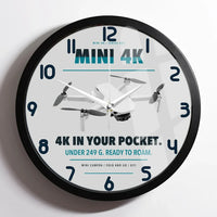 Thumbnail for DJI Mini 4K design on light gray framed wall clock