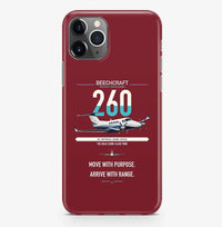 Thumbnail for Beechcraft King Air 260 design on dark red magsafe iphone case, for iPhone Pro Max