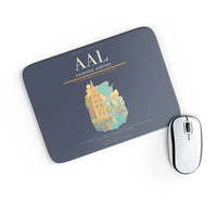 Thumbnail for Aalborg Airport AAL Mouse-Pad Rectangle - Navy Blue
