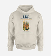 Thumbnail for Lübeck Blankensee Airport (LBC) design on khaki hoodie single-side print
