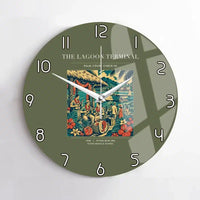 Thumbnail for VINTAGE G4057 - The Lagoon Terminal - Designed Wall Clocks design on greenarmy no-frame