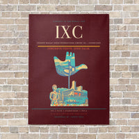 Thumbnail for Shaheed Bhagat Singh International Airport IXC — Chandigarh vertical canvas print - no frame - dark red background