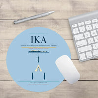 Thumbnail for Tehran Imam Khomeini International Airport (IKA) design on light blue round mouse pad