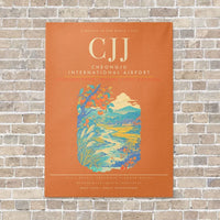 Thumbnail for Cheongju International Airport CJJ - Canvas Framed - Orange