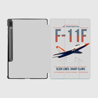 Thumbnail for F-11F Tiger design on light gray samsung tablet tablet case