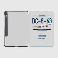 Thumbnail for Douglas DC-8-63 design on light gray samsung tablet tablet case