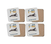 Thumbnail for F-4D Phantom II design on light gray 4 pieces set coaster