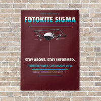 Thumbnail for Fotokite Sigma vertical canvas print - no frame - dark red background