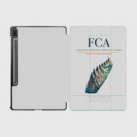 Thumbnail for Glacier Park International Airport (FCA) design on light gray samsung tablet tablet case