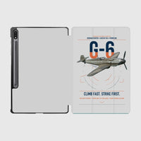 Thumbnail for Messerschmitt Bf 109G-6 design on light gray samsung tablet tablet case