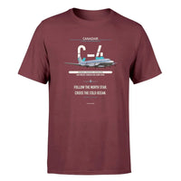 Thumbnail for Canadair C-4 Argonaut North Star design on dark red single side
