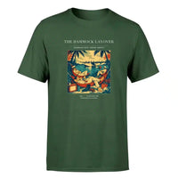 Thumbnail for VINTAGE G4408 - The Hammock Layover - Premium T-Shirt design on darkgreen premium t shirt