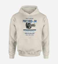 Thumbnail for PW1100G-JM design on khaki hoodie single side