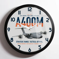Thumbnail for Airbus A400M Atlas design on light gray framed wall clock