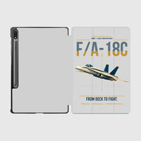 Thumbnail for F-A-18C Hornet design on light gray samsung tablet tablet case