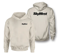 Thumbnail for Skywest Airlines logo on khaki double side hoodie