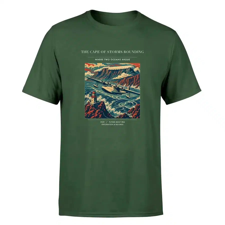 VINTAGE G4494 - The Cape Of Storms Rounding - Premium T-Shirt design on darkgreen premium t shirt