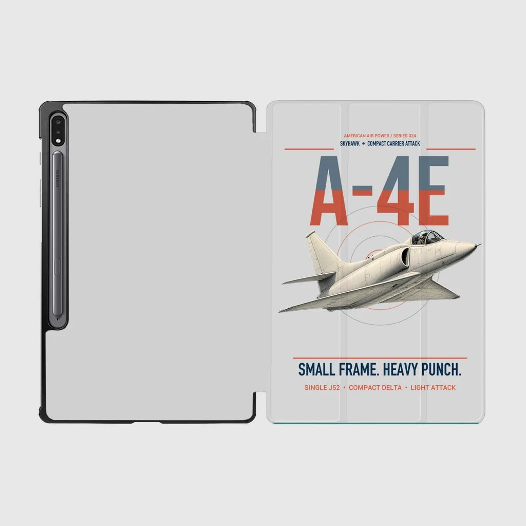 A-4E Skyhawk design on light gray samsung tablet tablet case