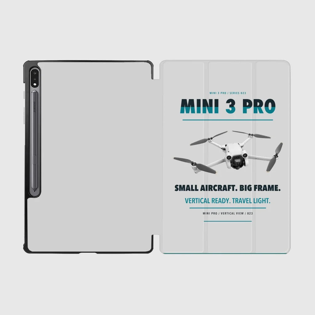 DJI Mini 3 Pro design on light gray samsung tablet tablet case