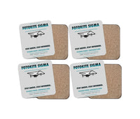Thumbnail for Fotokite Sigma design on light gray 4 pieces set coaster