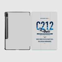 Thumbnail for CASA C-212-200 Aviocar design on light gray samsung tablet tablet case