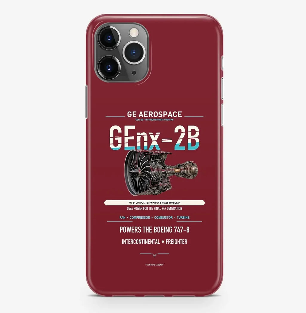 GEnx-2B Case ProMax design on dark red iphone case promax