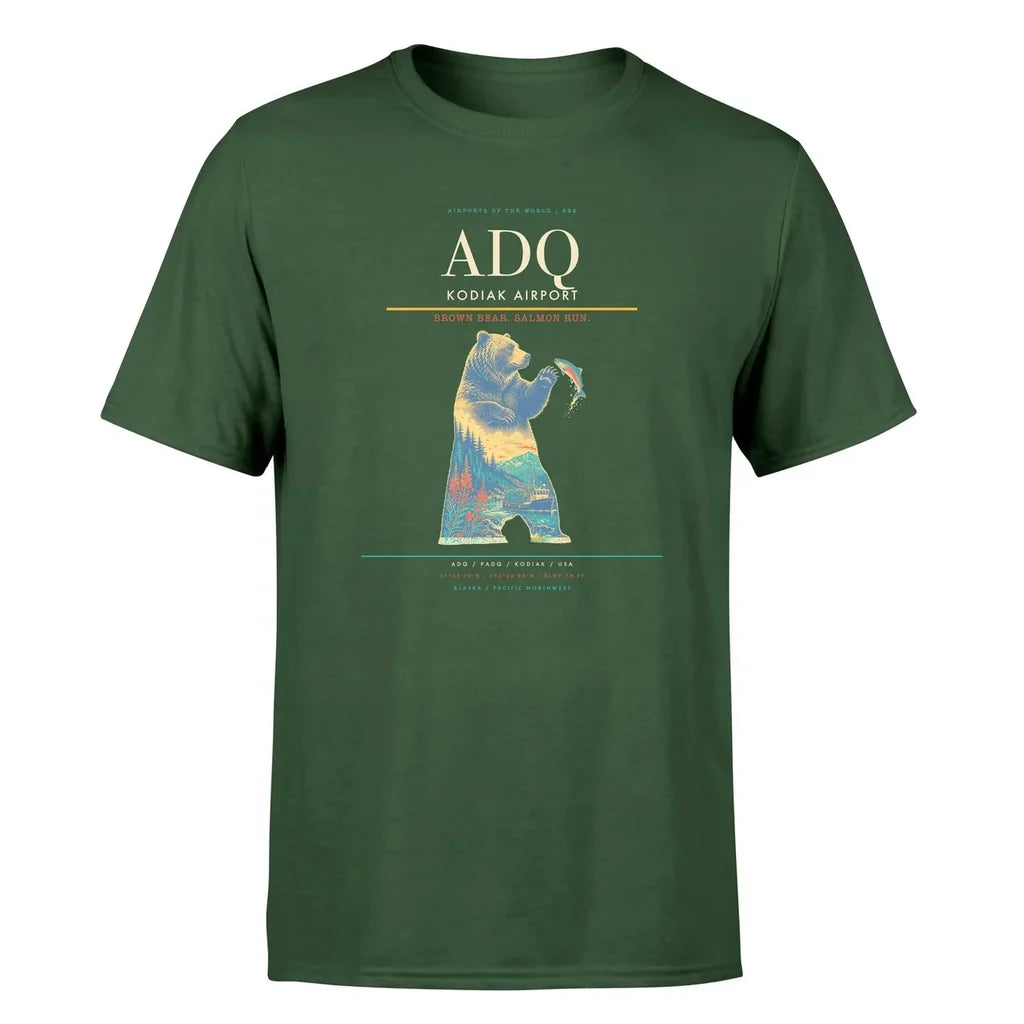 Kodiak Airport (ADQ) Premium T-Shirt Dark Green