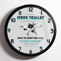 Thumbnail for Inspired Flight IF800 Tomcat design on light gray framed wall clock