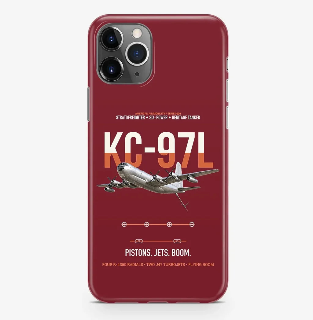 KC-97L STRATOFREIGHTER design on dark red magsafe iphone case, for iPhone Pro Max