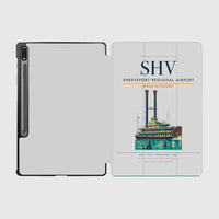 Thumbnail for Shreveport Regional Airport (SHV) design on light gray samsung tablet tablet case