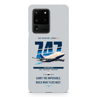 Thumbnail for Boeing 747-400 Dreamlifter design on samsung case - light gray