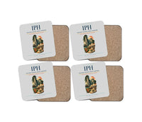 Thumbnail for Sultan Azlan Shah Airport (IPH) design on light gray 4 pieces set coaster