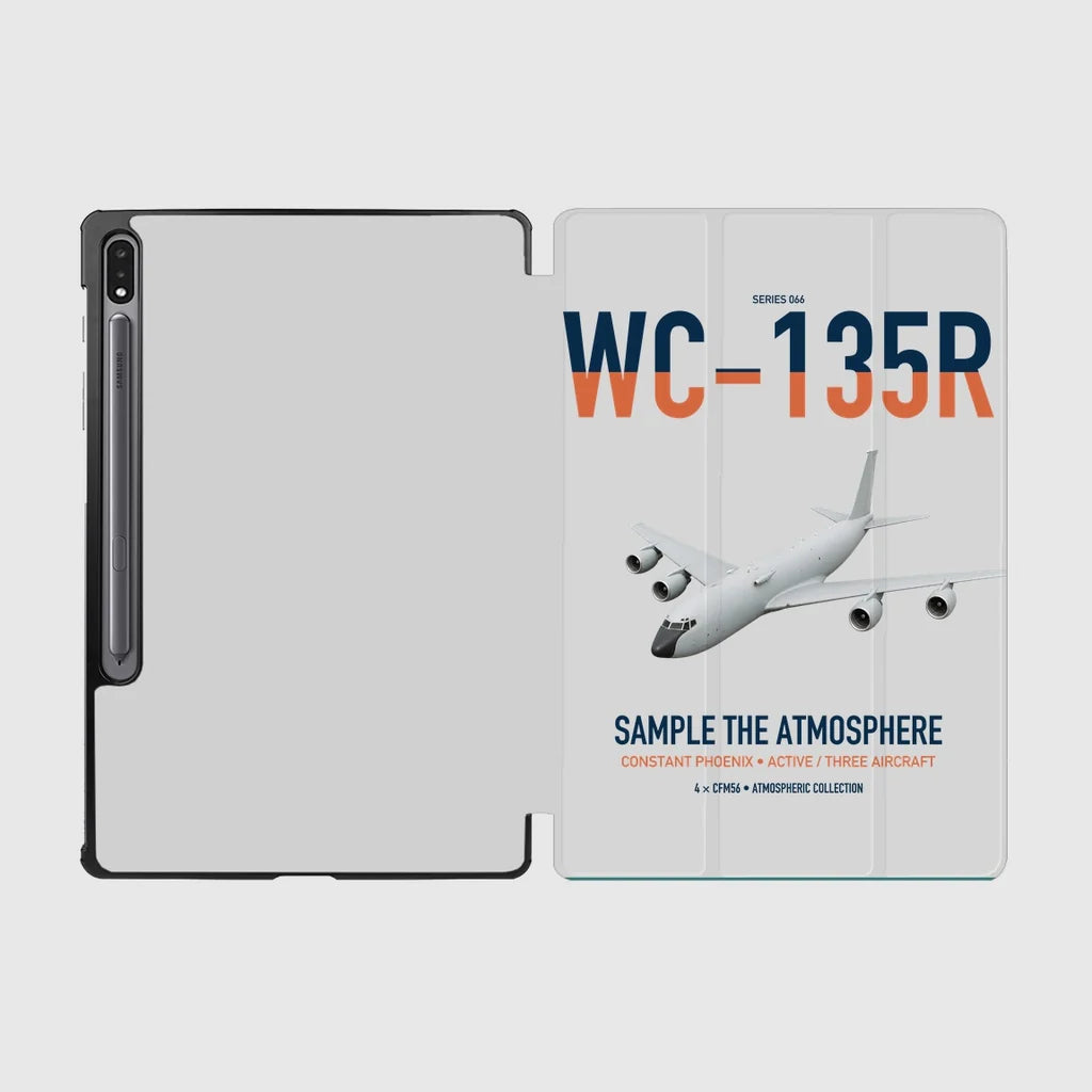 WC-135R Constant Phoenix design on light gray samsung tablet tablet case