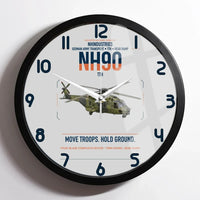 Thumbnail for NHIndustries NH90 TTH design on light gray framed wall clock