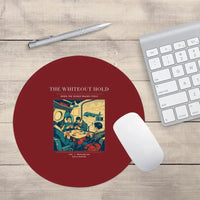 Thumbnail for VINTAGE G4359 - The Whiteout Hold - Designed Mouse Pads design on darkred round